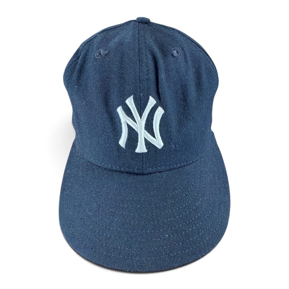 VTG New York Yankees New Era Baseball Cap Mens 6-7/8 Blue Diamond Collection Hat